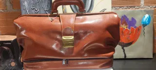 Bolso Para Médico En Piel Verdadera Color Marrón