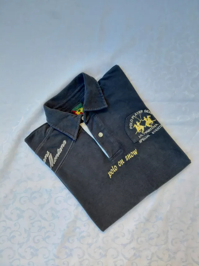 Polo La Martina Uomo Manica Lunga S/M Cotone