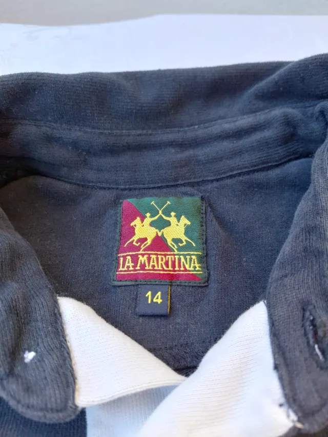 Polo La Martina Uomo Manica Lunga S/M Cotone