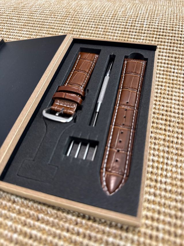 Correa Piel Marrón 20mm + Accesorios