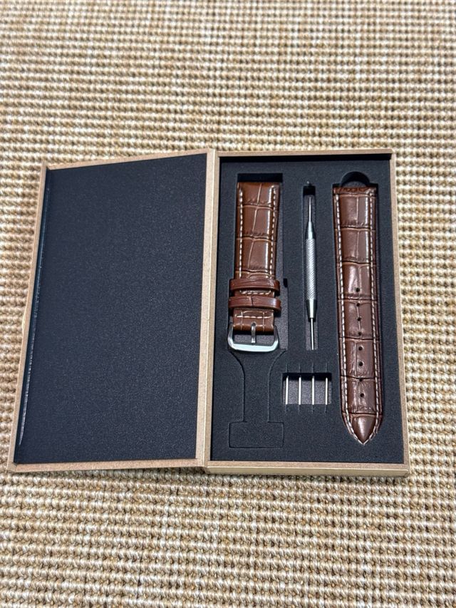 Correa Piel Marrón 20mm + Accesorios