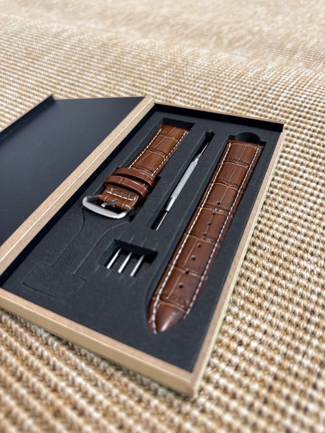 Correa Piel Marrón 20mm + Accesorios