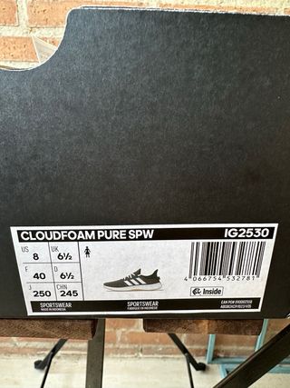 Zapatillas Adidas Cloudfoam Negras Blancas