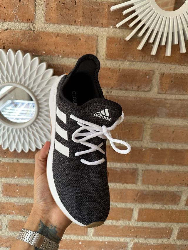 Zapatillas Adidas Cloudfoam Negras Blancas