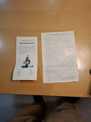 Microscopio Antiguo Estuche Completo