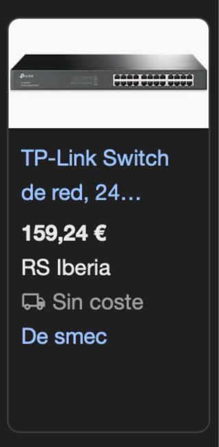 Switch TP-Link 24 puertos Gigabit Rack nuevo