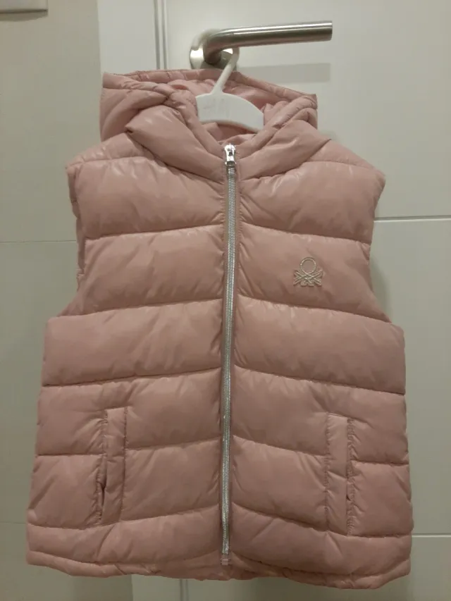 Chaleco Benetton Rosa Talla 7 /8 Años