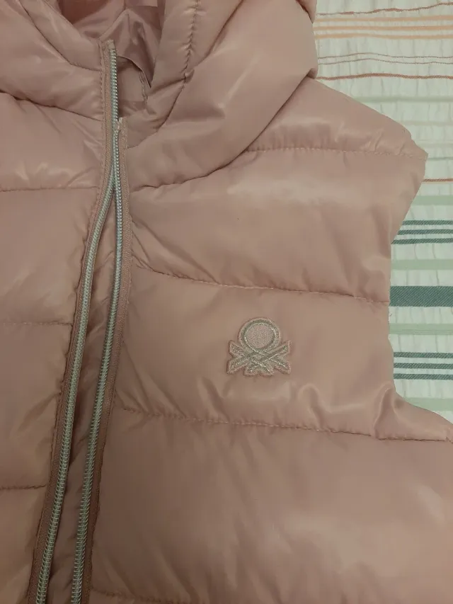 Chaleco Benetton Rosa Talla 7 /8 Años