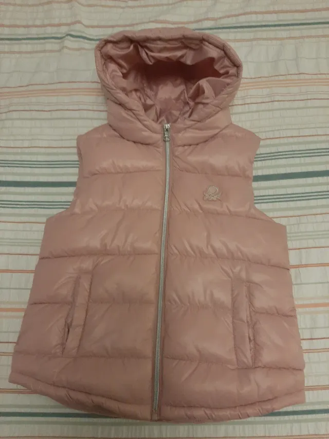 Chaleco Benetton Rosa Talla 7 /8 Años
