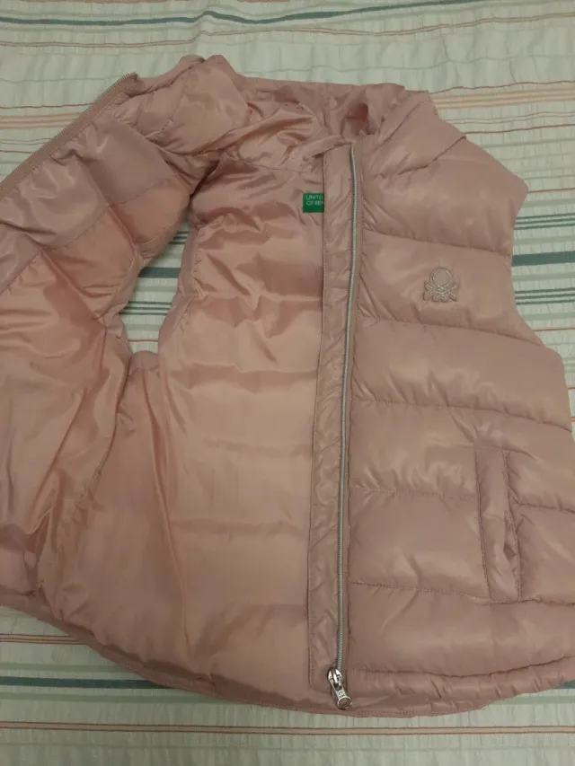 Chaleco Benetton Rosa Talla 7 /8 Años