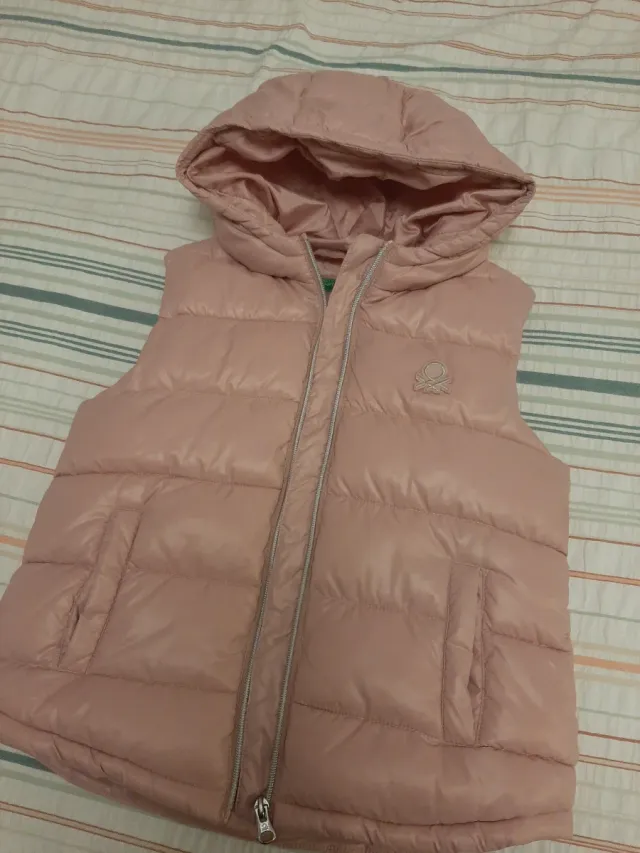 Chaleco Benetton Rosa Talla 7 /8 Años