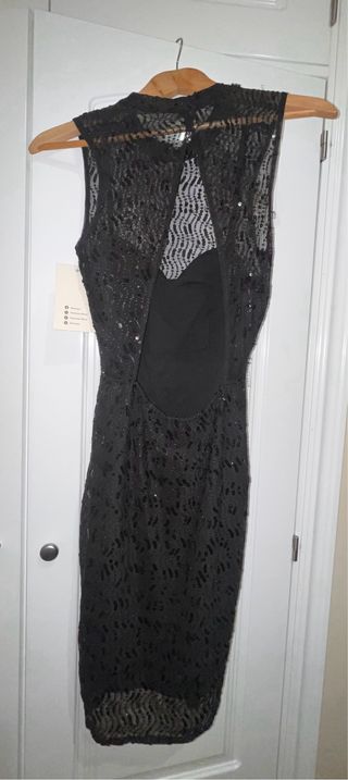Vestido negro lentejuelas