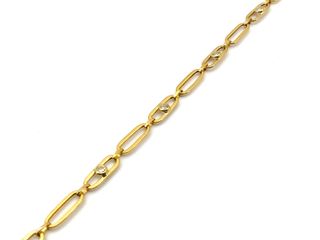 E1799346-118	 Pulsera Oro 18k Con Circonita