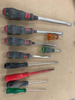 Conjunto 9 Destornilladores Planos