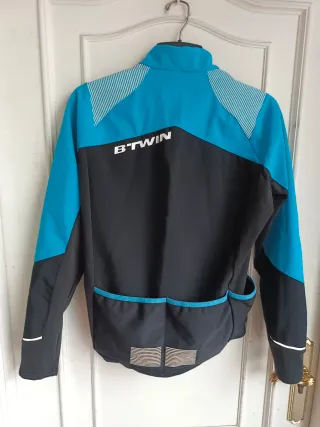 Maillot Chaqueta Ciclismo BTwin Azul/Negro