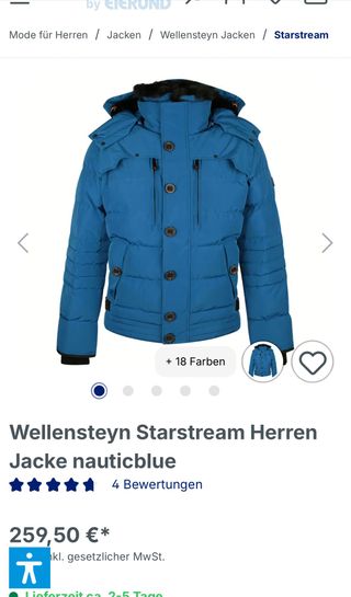 Anorak Wellensteyn Azul Hombre