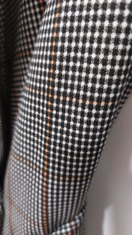 Vestido blazer cuadros cinturón Zara talla L