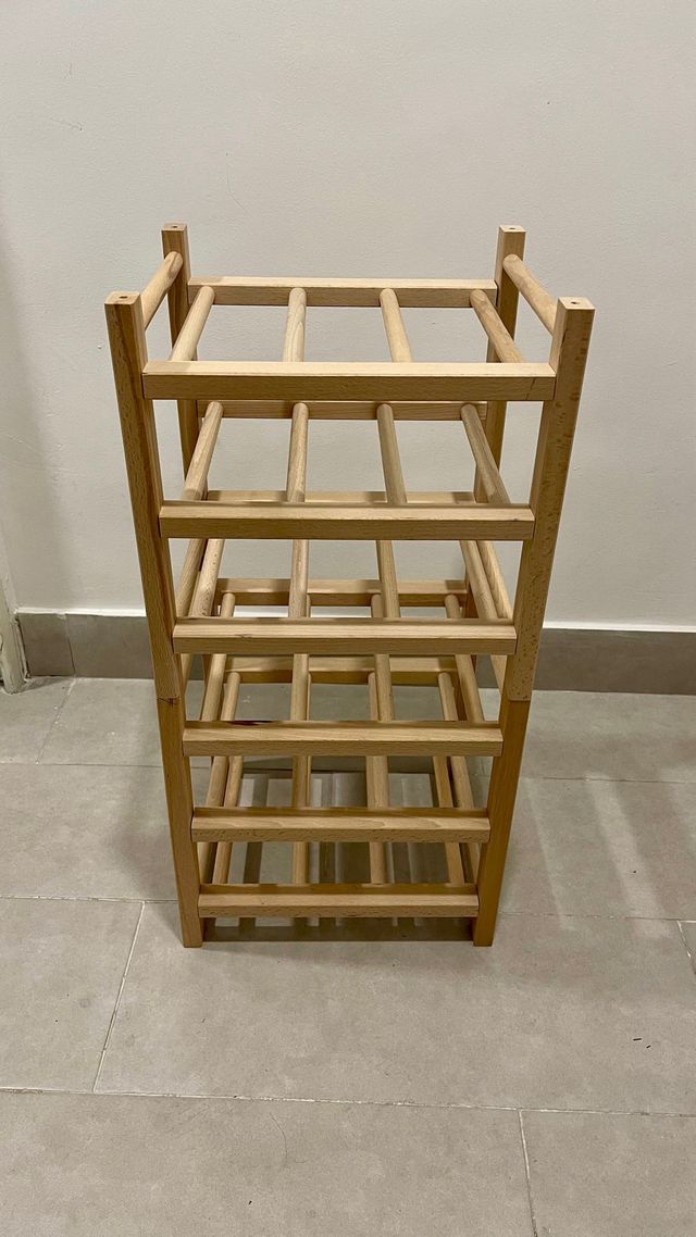 Botellero de madera IKEA