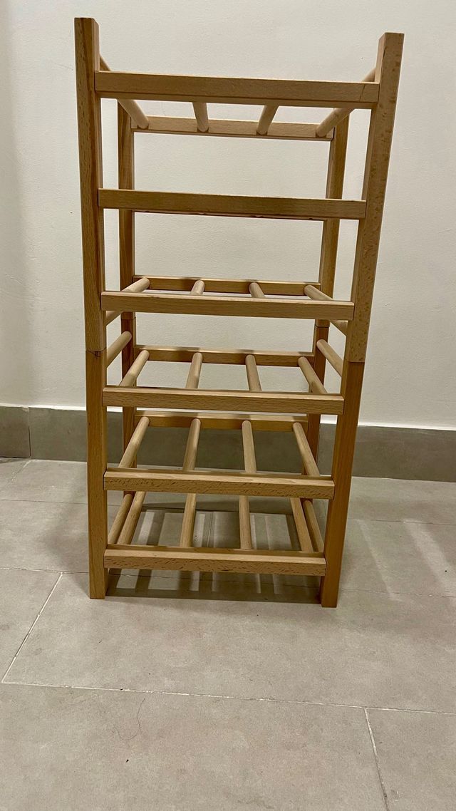 Botellero de madera IKEA