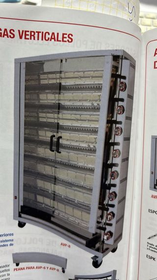 Asador de pollos industrial