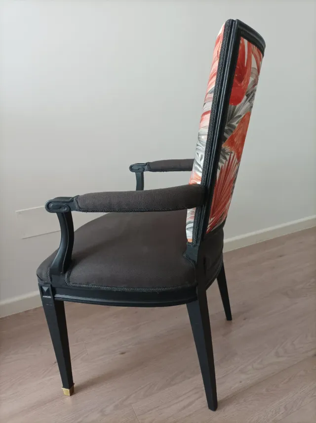 Butaca sillón estampado flamencos