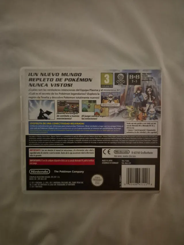Nintendo Pokemon Edicion Blanca RPG