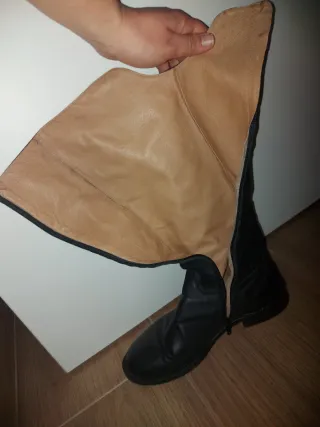 Stivali donna in pelle neri