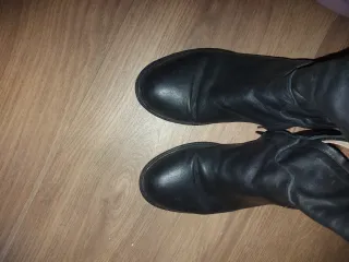 Stivali donna in pelle neri