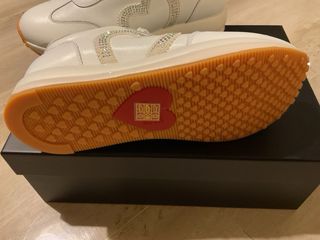 Love Moschino Sneakers Bianche Cuore Glitter