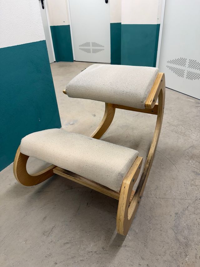 Silla Arrodillada Ergonómica Taburete Madera VEVOR