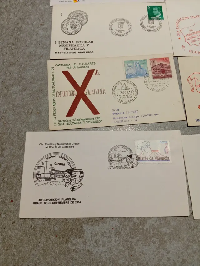 Lotto di 20 buste e cartoline filateliche