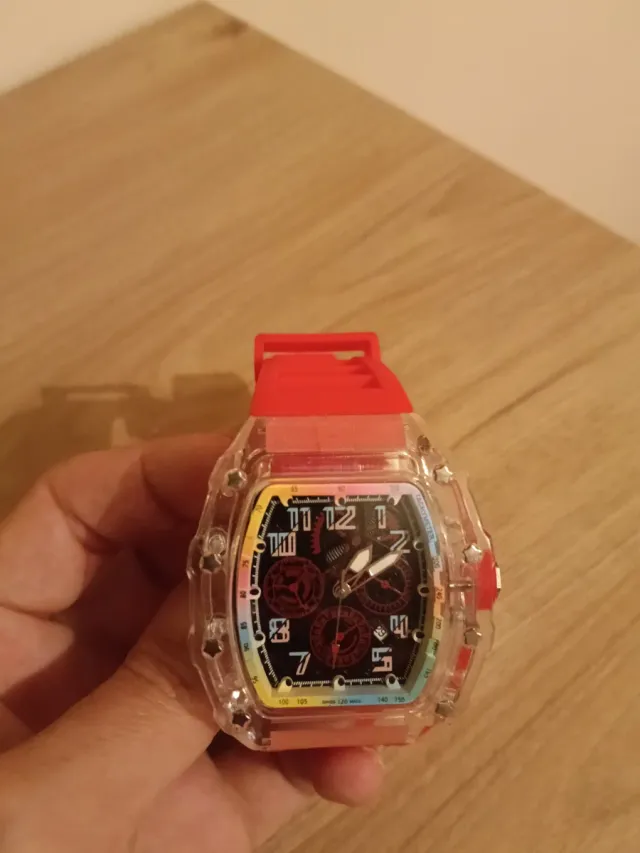 Reloj Gatsby Multicolor Transparente