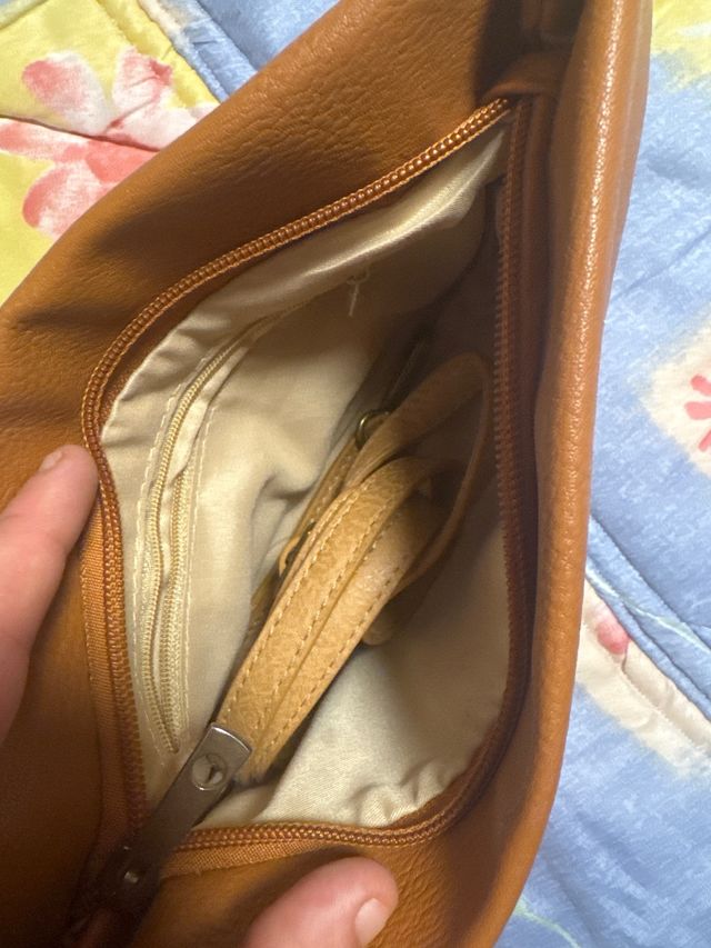 Bolso de mano y hombro dorado multicolor