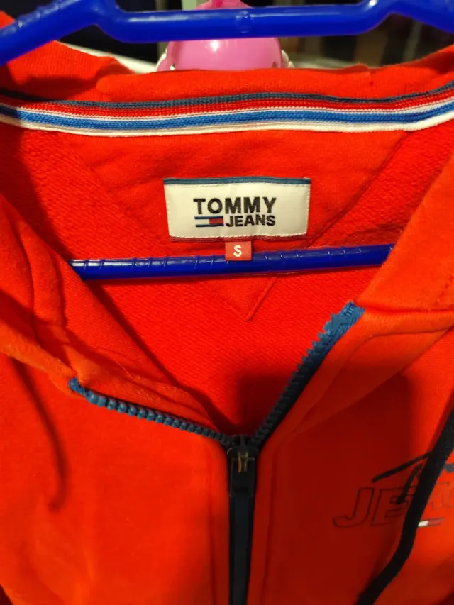 Sudadera Tommy Jeans Roja Hombre