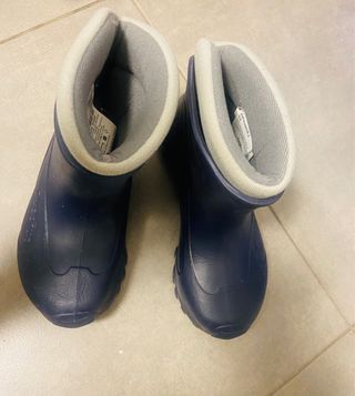 Botas de nieve niña azul y blanco