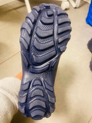 Botas de nieve niña azul y blanco