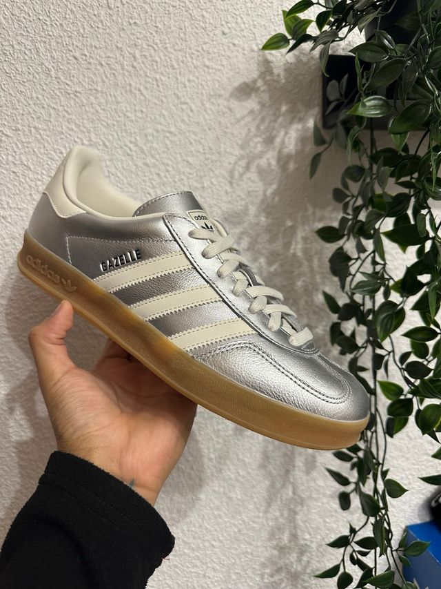 Zapatillas Adidas Gazelle Plata/Blanco