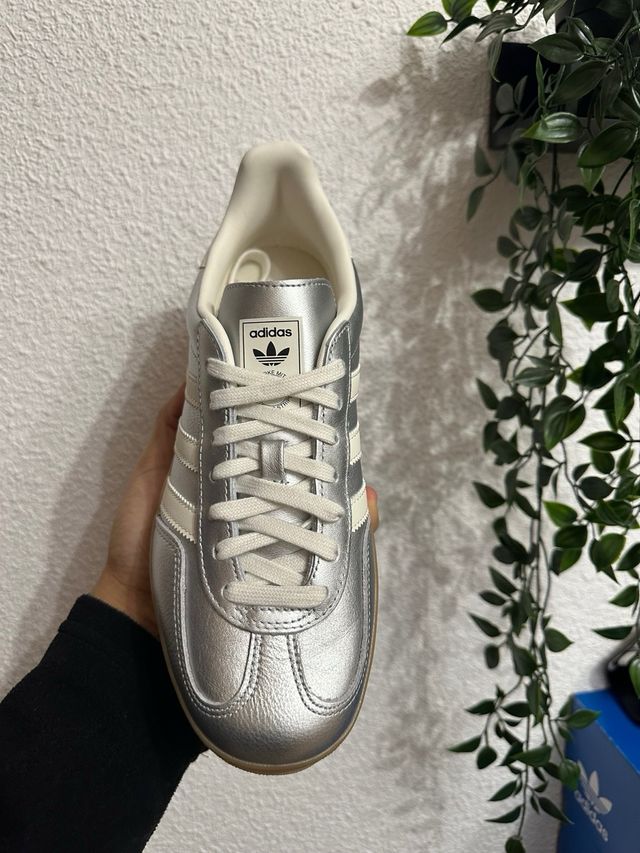 Zapatillas Adidas Gazelle Plata/Blanco