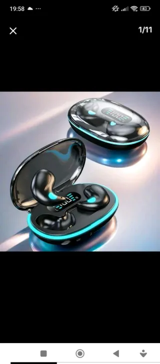 Auriculares Bluetooth Negros y Dorados