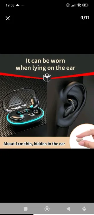 Auriculares Bluetooth Negros y Dorados