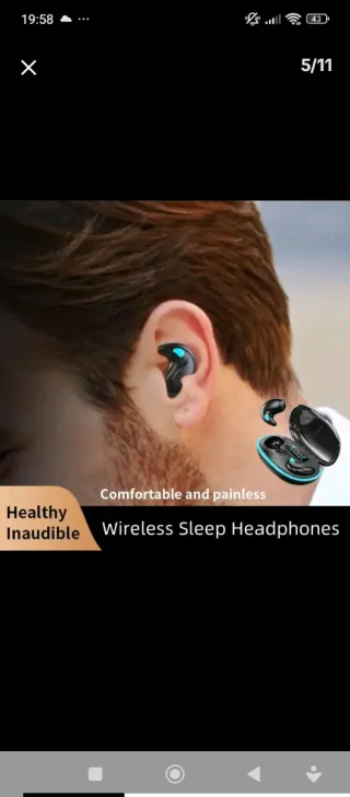 Auriculares Bluetooth Negros y Dorados