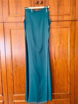 Vestido largo verde