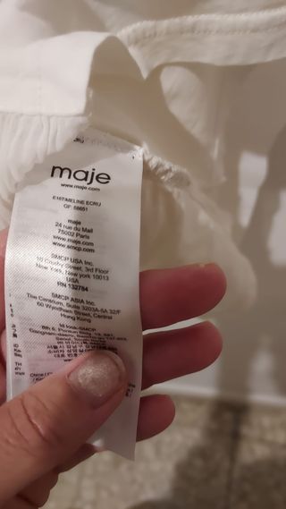 Blusa mujer Maje color blanco talla M