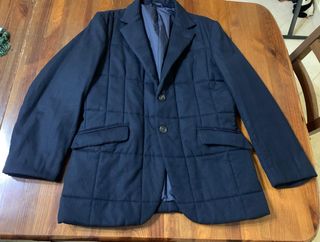 Giacca/giubbotto in lana imbottito blu Aspesi