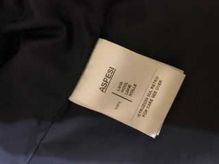 Giacca/giubbotto in lana imbottito blu Aspesi