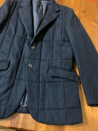 Giacca/giubbotto in lana imbottito blu Aspesi