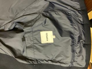 Giacca/giubbotto in lana imbottito blu Aspesi