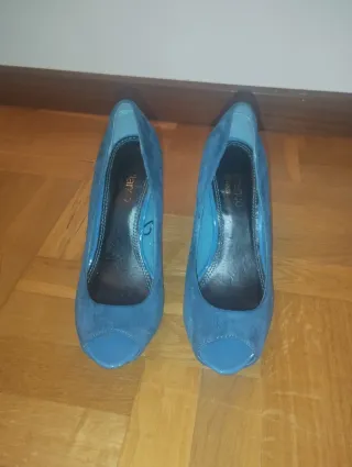 Zapatos de tacón azul Bianco