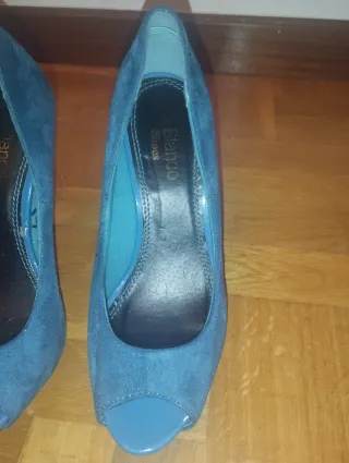 Zapatos de tacón azul Bianco