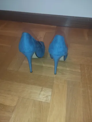 Zapatos de tacón azul Bianco